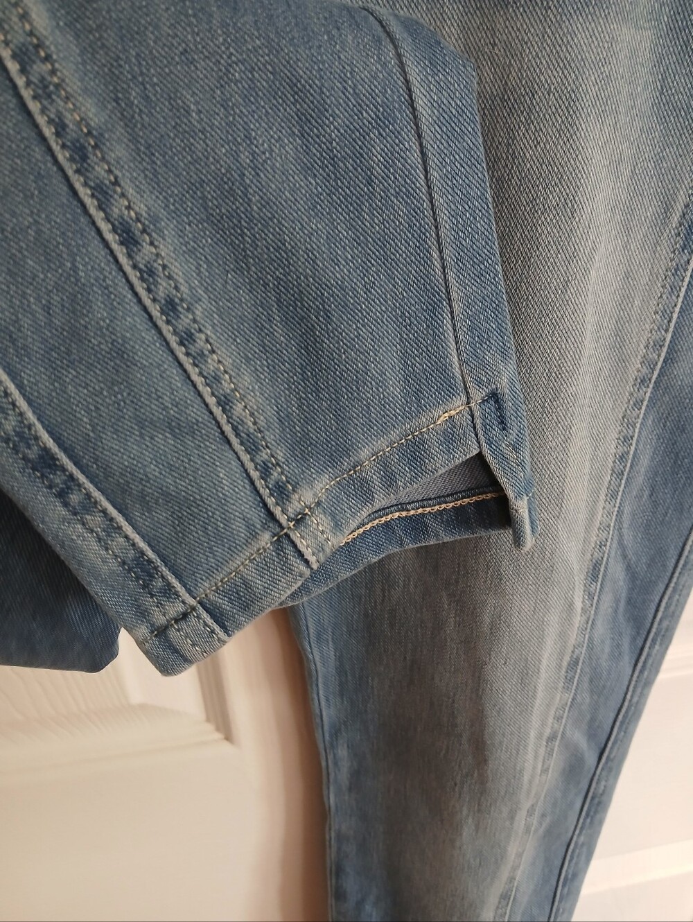 HALARA Mid-low Rise Skinny Sea Blue Denim NWT Comfort Soft Breathable - Picture 3 of 9